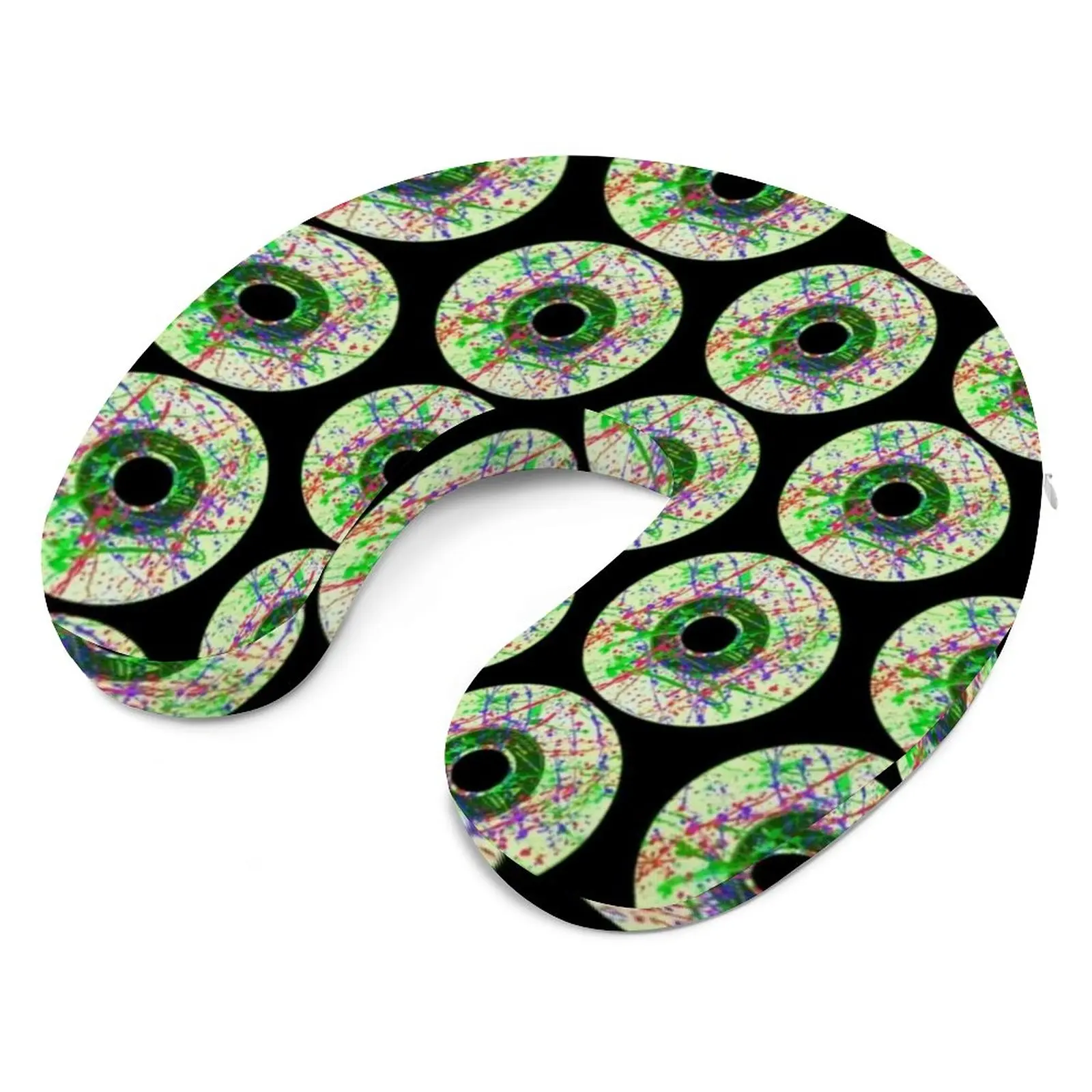 

Vinyl Record Neck Pillow Cute Nap Travel Pillow Fashion For Driver Anti Stress U Shaped Memory Foam Pillow