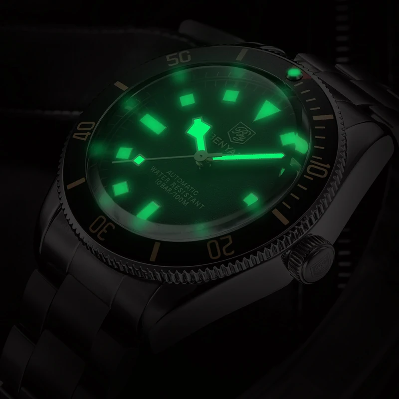 

BENYAR Luxury Brand 2021 Men's Mechanical Automatic Watch Stainless Steel Luxury Sports Waterproof Luminous Relojes Para Hombre