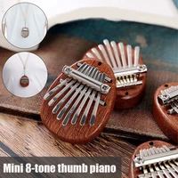 2021 new mini kalimba 8 keys thumb piano great sound finger keyboard musical instrument woodenacrylic new year gift ha