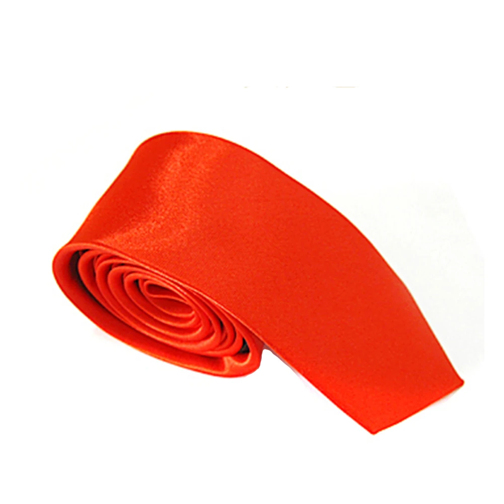 

Slim Men Tie Narrow Formal Necktie 5cm Width Cravat Party Wedding Soft Polyester Simplicity Fashion Casual Wear Solid