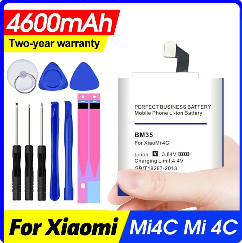 BM35 Мобильный телефон батарея для Xiaomi 4C Mi4C Mi Bateria Аккумулятор 4600mAh