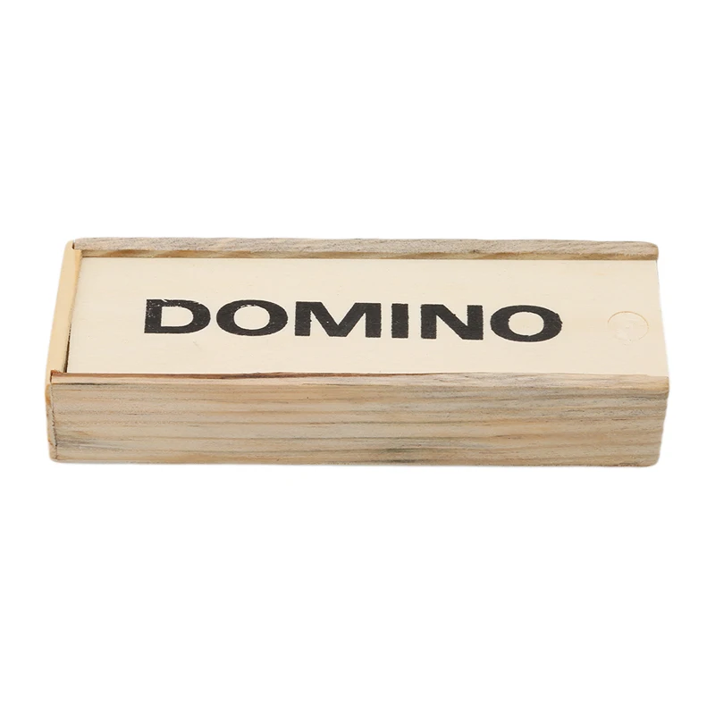 

28 Pcs/Set Wooden Domino Board Games Travel Funny Table Game Domino Toys Kid Children Educational Toys For Children Gifts