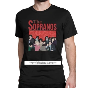 Футболка мужская хлопковая, Повседневная рубашка премиум-класса с принтом сериала The Sopranos, с рисунком фильма криминальная драма, Bada, Bing, Tony