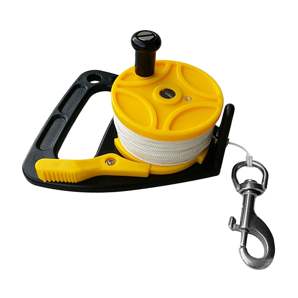 

Diving reel with thumb stopper and handle + bolt lock, perfect for line control