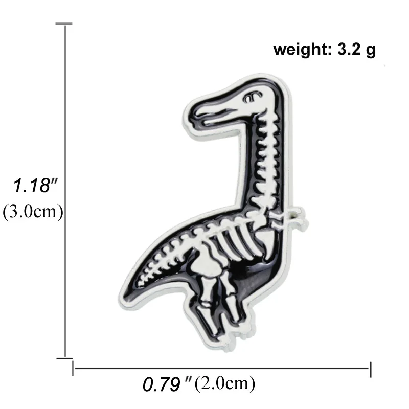 Милые Мультяшные брошки в виде динозавров, креативные эмалированные булавки в виде животного Юрского периода, ювелирные изделия для любителей динозавров, рюкзак, аксессуары - Окраска металла: 2