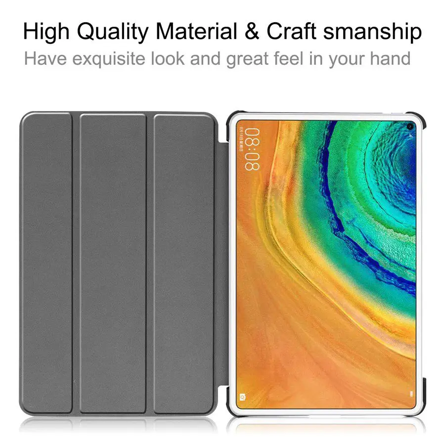 Магнитный кожаный чехол для Huawei MatePad Pro 10 8 2019 MRX-W09 W19 AL09 AL19 крышка + Защитная пленка