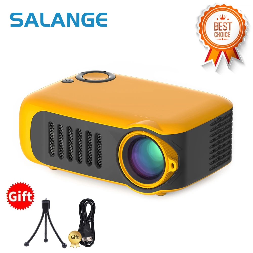 Мини проектор Salange A2000 1080P HDMI USB 3 5 мм|Проекторы для домашнего кинотеатра| |