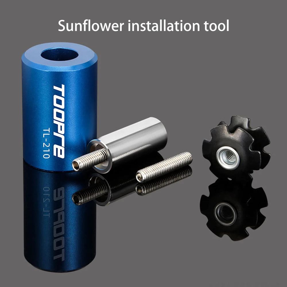 

1Set Bicycle Headset Star Nut Install Tool For 11/8in Fork Steerer Cycling Maintenance Repair Tools Bike Sunflower Driving Tool