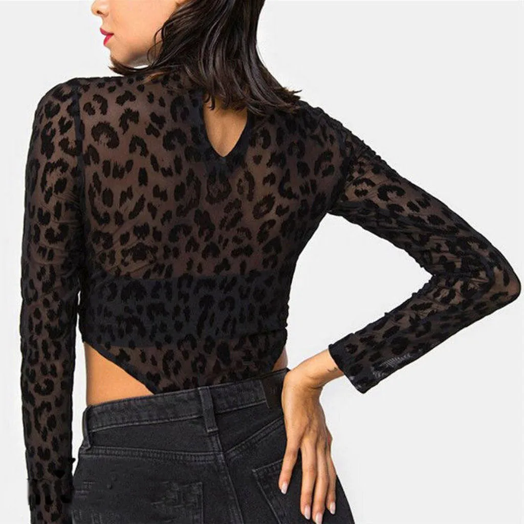 Женские повседневные рубашки женские топы Прозрачная Кружевная сетчатая