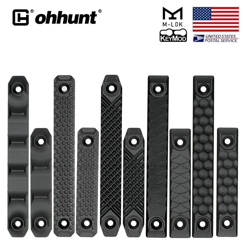 Ohhunt алюминиевый сплав RS CNC M lok и Keymod накладка на рельсы длинная короткая версия