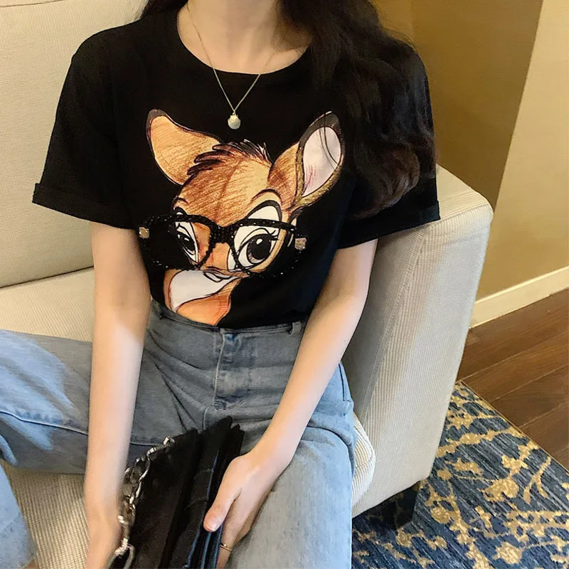 

Summer Loose Women's Wear 2021 plus Size Casual Top Short Sleeve round Neck Bottoming Shirt Women's T-shirt