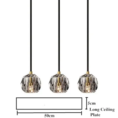 3 Head-Long Ceiling Современная креативная Хрустальная подвеска лампа художественная спальня рядом с дизайнерскими подвесными огнями обеденный стол приемная Магазин Бар подвесное освещение - Цвет корпуса: 3 Head-Long Ceiling