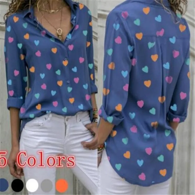 Женская блузка с длинным рукавом и V образным вырезом|Блузки| |