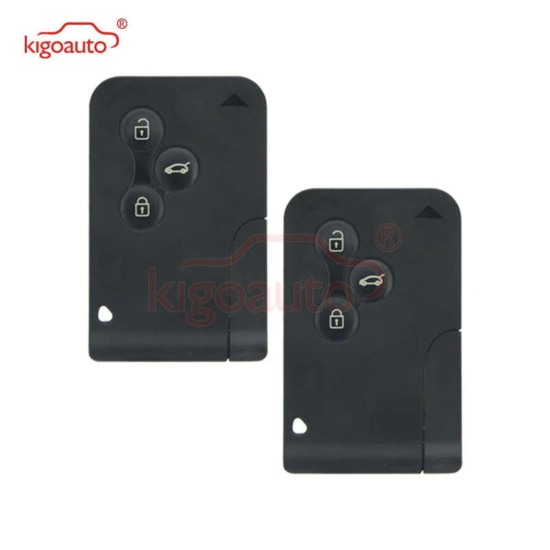 Смарт ключ Kigoauto 2 шт. для Renault Megane II Scenic Grand 2004 2005 2006 433 МГц PCF7947 3 кнопки|Ключ от авто| |