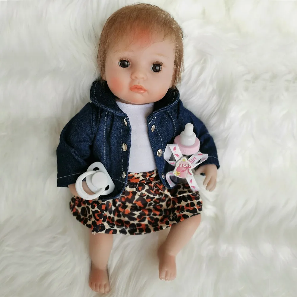 Новорожденные Детские Силиконовые куклы милая девочка мягкое тело 16 дюймов bebes