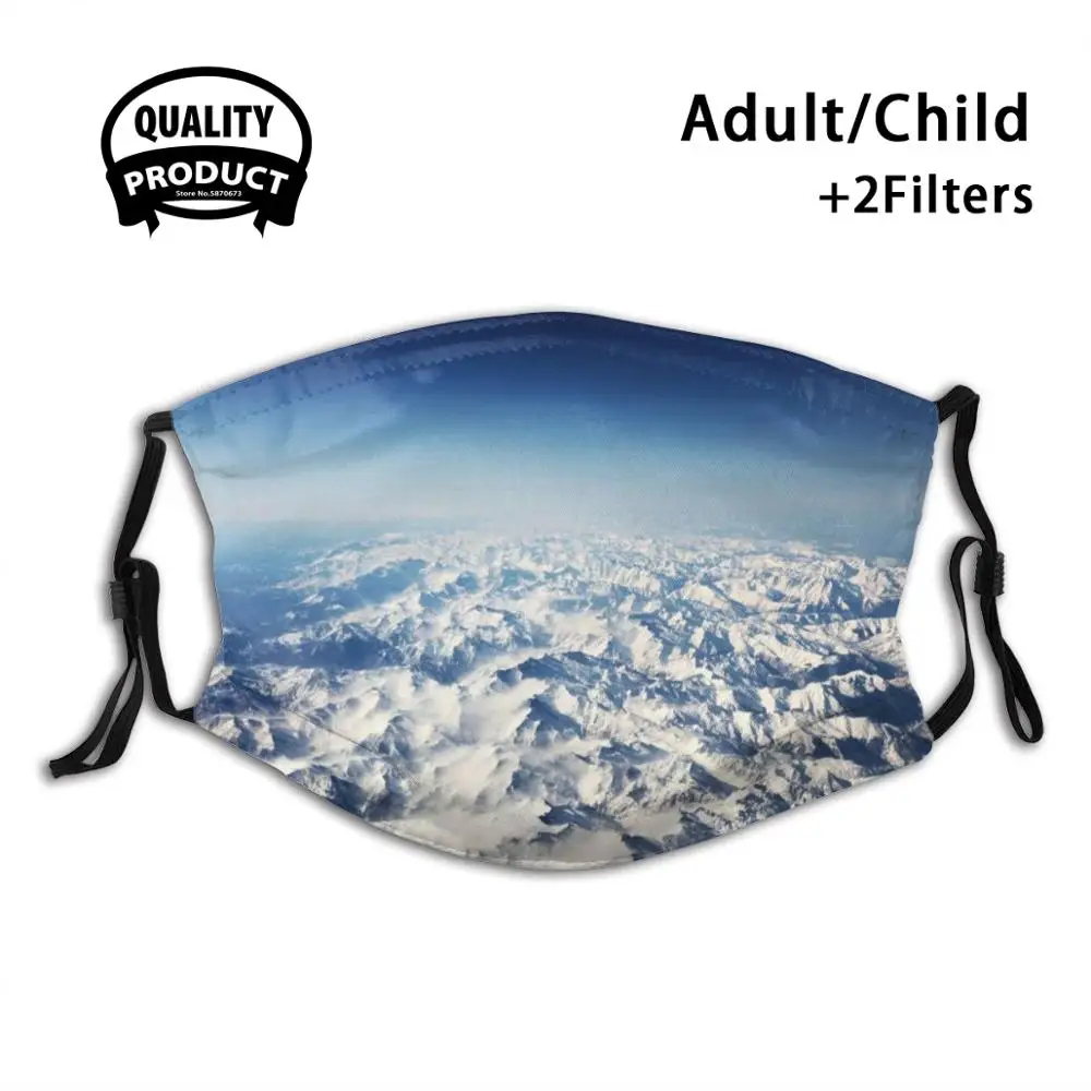 

Snow Mountains Face Mask Reusable Mouth Mask Washable Filter Anti Dust Face Masks Spain View Landscape Nature Panoramic