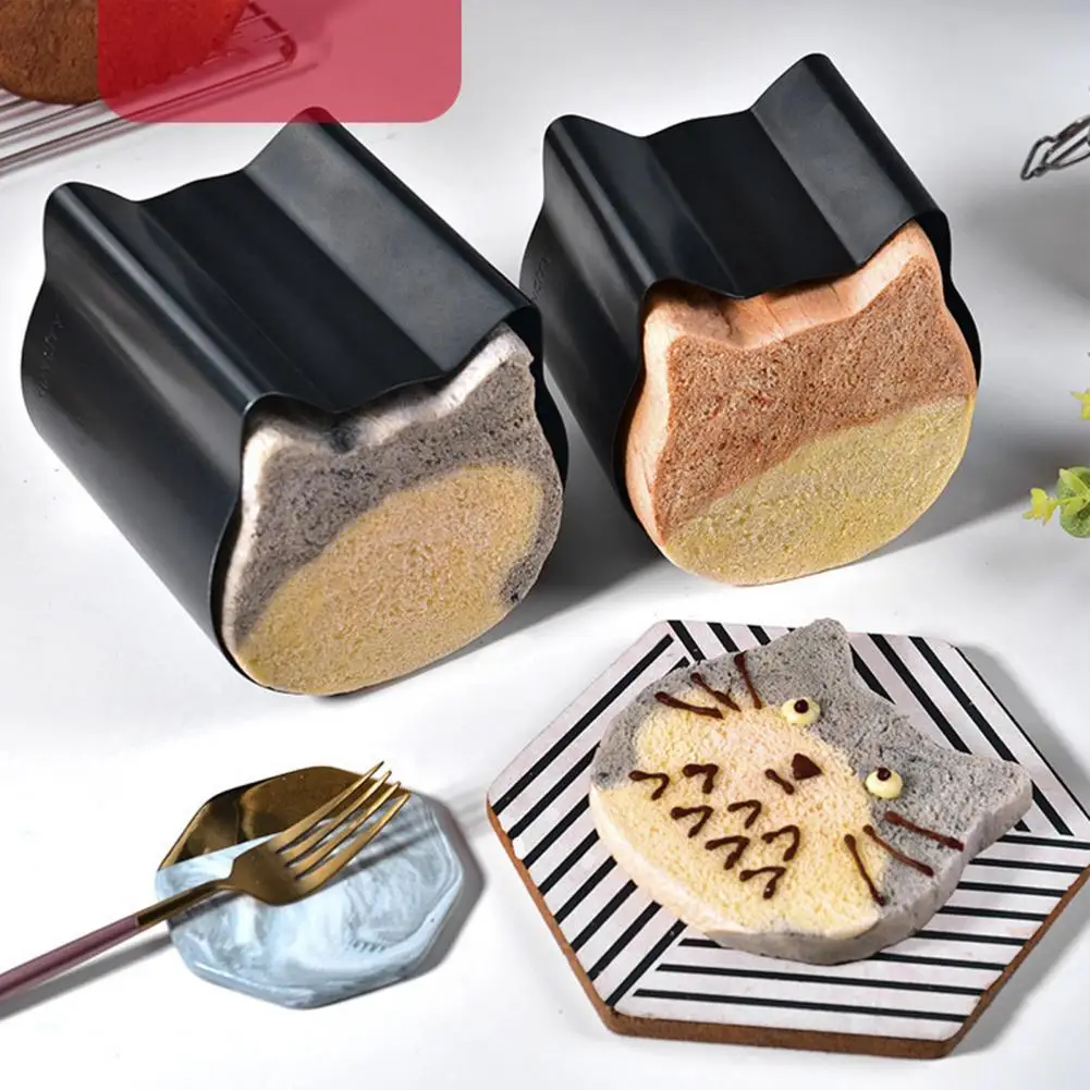 

Toast Mold Non-stick Cats Shape Aluminium Cute Bread Baking Mould for Kitchen