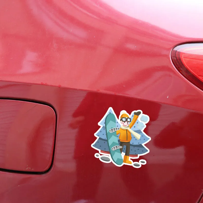 Ebdeckle интересные лыжные Мальчики Фитнес Спорт для Авто/бампер/окно/наклейка на