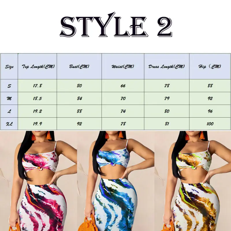 

Sexy Two Piece Set 2 Piece Set Women Two Piece Outfits Crop Top And Skirt Set Bodycon Matching Sets Summer Clothes 2020