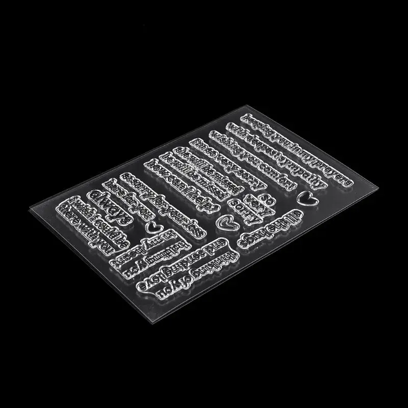 Силиконовые прозрачные штампы сделай сам для скрапбукинга фотоальбома бумажных