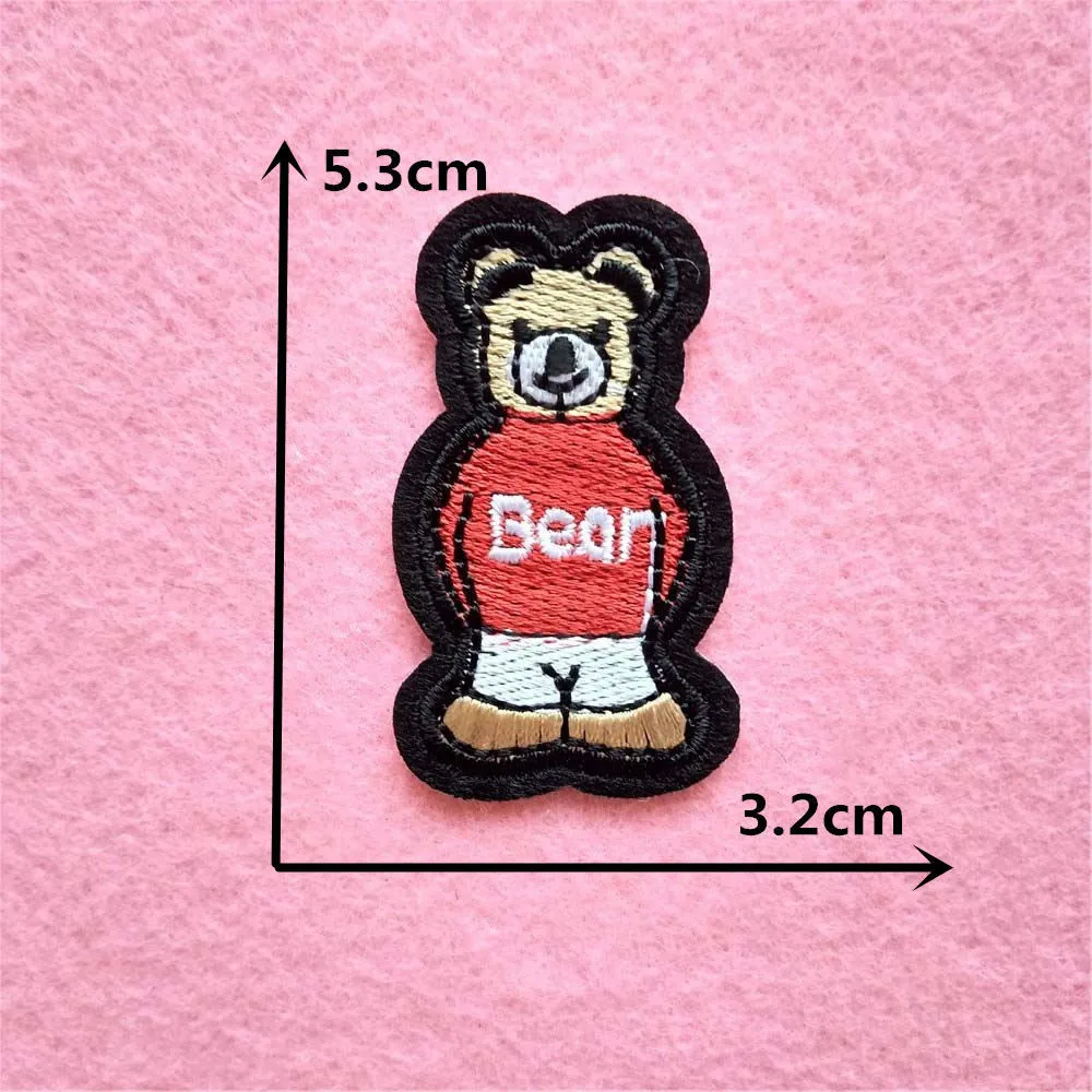 Новое поступление значки на одежду медведя железные нашивки джинсовая сумка