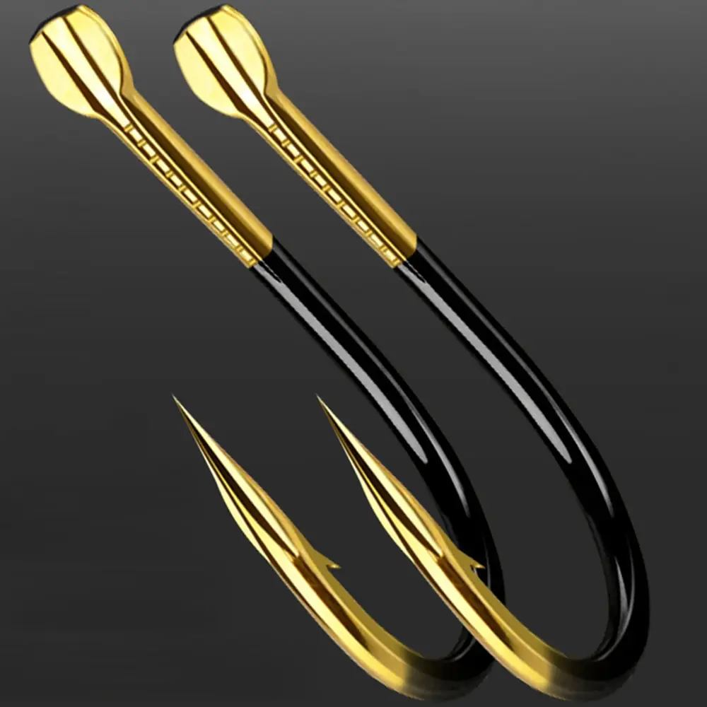 10 _ рыболовный крючок с бородкой цветной вольфрамовый сплав рыболовные