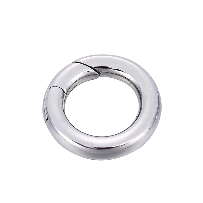 18mm 1 шт. круглые застежки из нержавеющей стали для браслетов, застежка серебряного цвета, самодельные ювелирные изделия, высокое качество, 20 мм - Цвет: 18mm