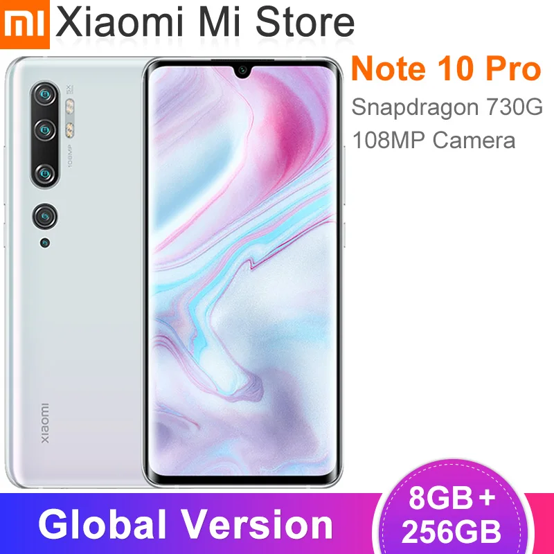 Смартфон Xiaomi Mi Note 10 pro 8+256 Гб глобальная версия камера 108 мп процессор Snapdragon 730G
