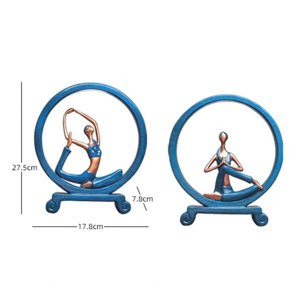 

Creative Girl Yoga Figurine Resin Miniature Model Home TV Cabinet Decoration