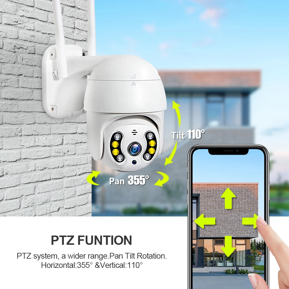 IP камера INQMEGA PTZ для системы видеонаблюдения с поддержкой Wi Fi|Камеры