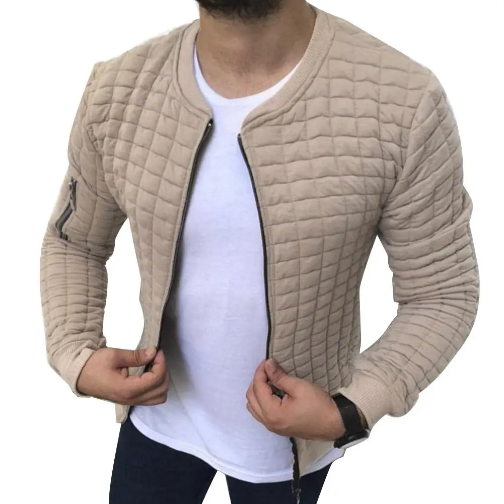 

2019Casual Men's jacket Raglan Zipper Hoodies Jacket Autumn Spring Male S-lim Pleated Sweatshirts Long Sleeve Outerwear Man coat