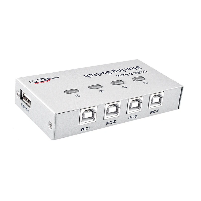 4 порта Usb2.0 Автоматический коммутатор принтера в 1 Usb концентратор мульти ПК обмен