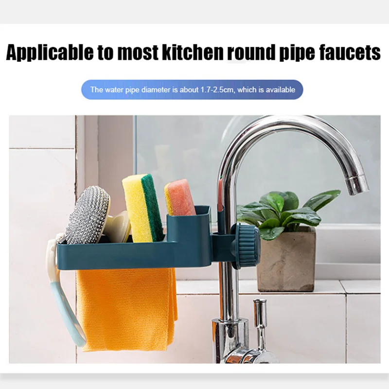 

Подставка для раковины, полка для слива кухонного смесителя, стеллаж для хранения кухонной посуды, держатель для полотенец, мыла, губки, Кух...