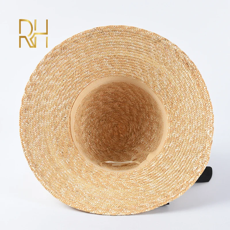 Панама из натуральной соломы RH шляпа с козырьком пшеницы дорожная уличная