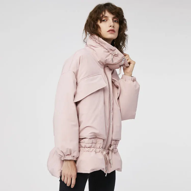 

coat female winter plus size loose style thicker warm jacket New fashion brand high collar ggood fabric real down parkas