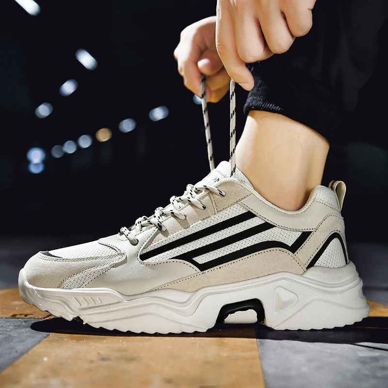

Reflective Trend Sneakers Men Outdoor Casual Sports Shoes Comfortable Breathable Light Jogging Walking Shoes Tenis De Hombre