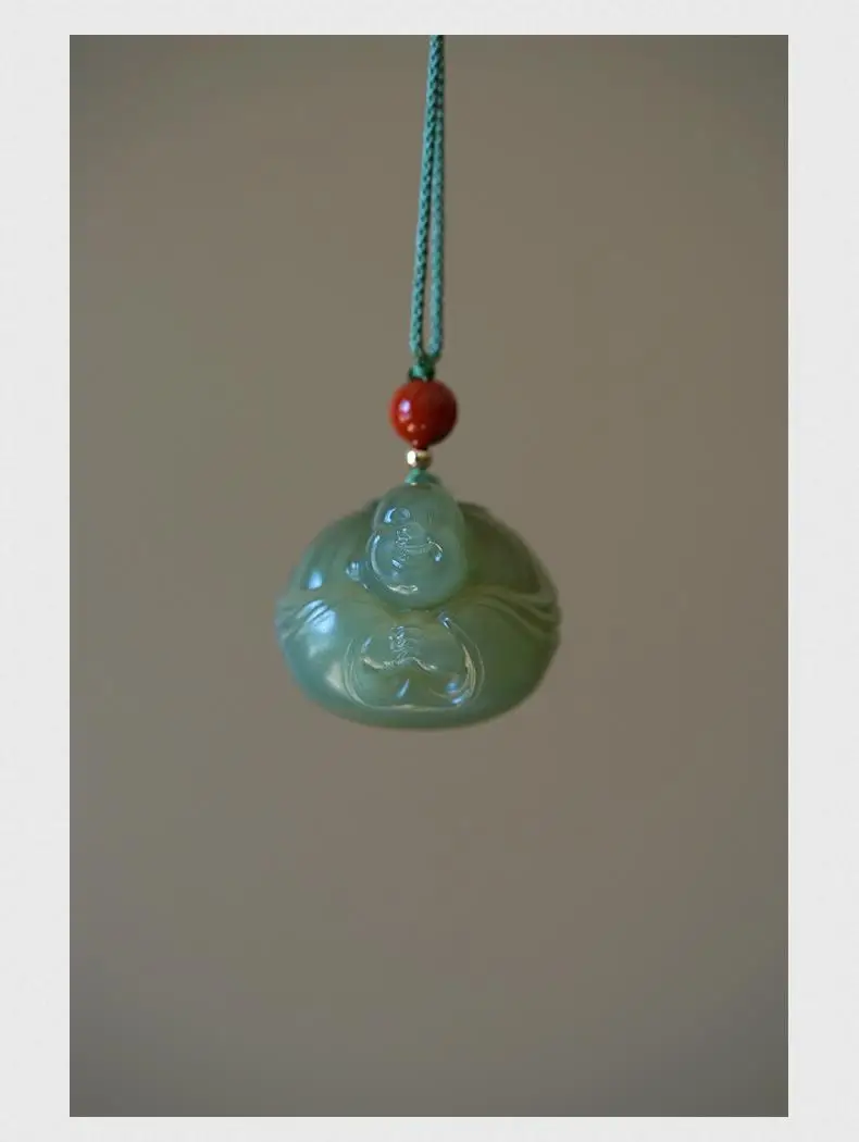 Китайское традиционное резьбовое ожерелье ручной работы из натурального