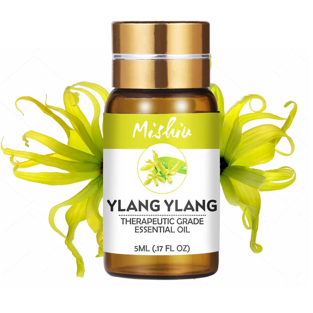 Mishiu Natual эфирное масло для диффузора ароматерапевтическое Ylang Basil Citronella Fennel