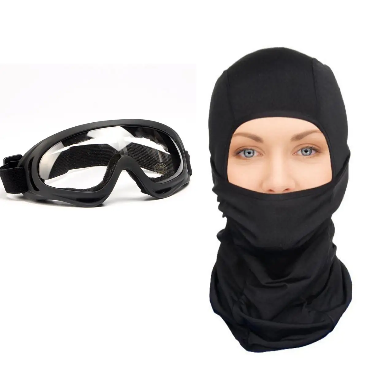 

Winter Cycling Mask Fleece Thermal Keep Warm Windproof Cycling Face Mask Ski Mask Goggles Fishing Skiing Hat Headwear