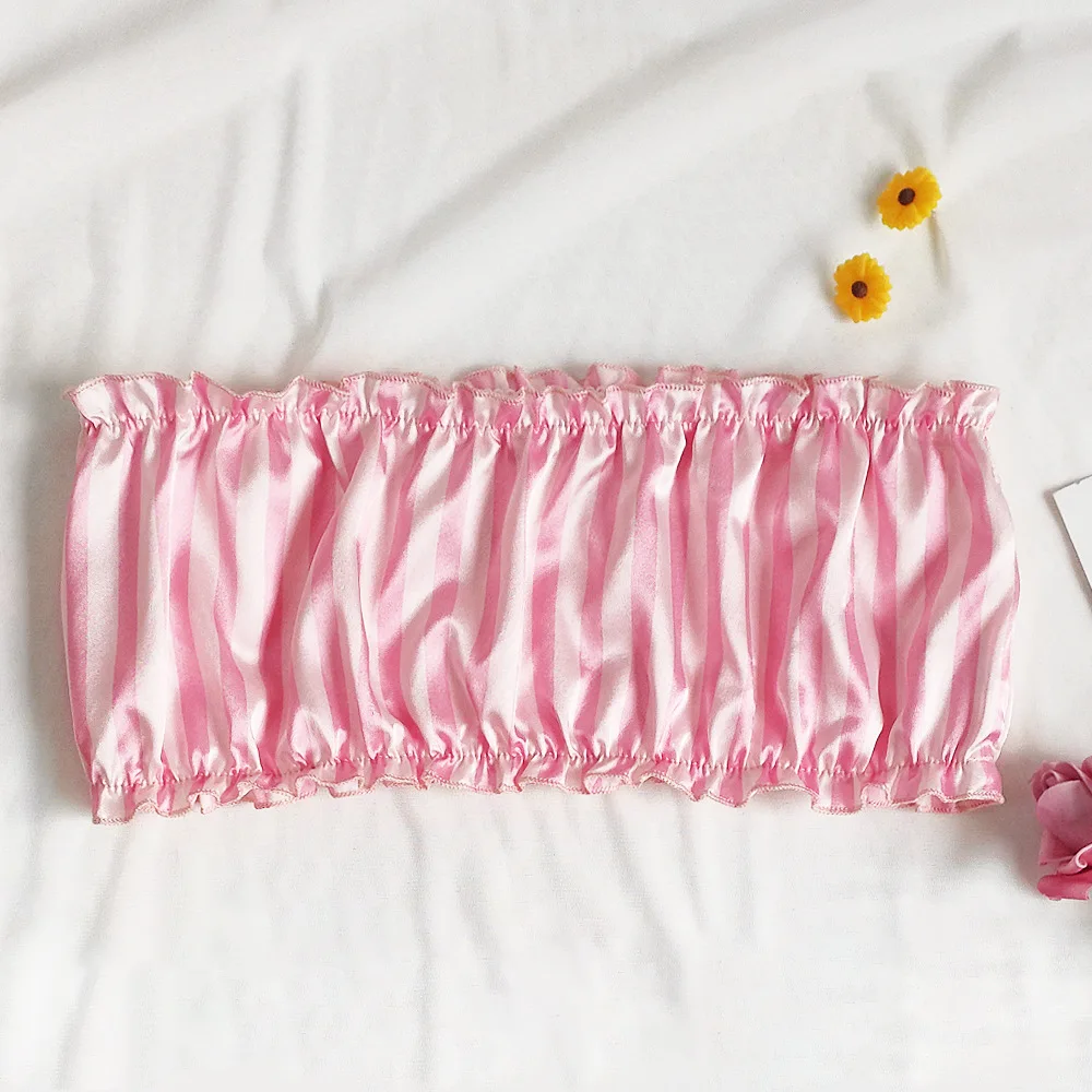 Женский пижамный комплект из 2 предметов розовый топ без рукавов шорты атласный