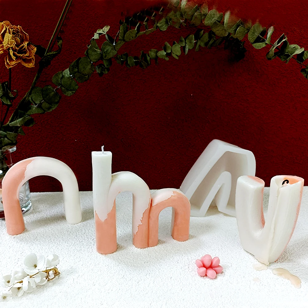 3D креативная художественная форма для воска Геометрическая силиконовая свечи