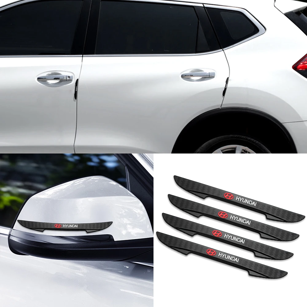 4 шт. защитные наклейки на углы автомобильного бампера для Hyundai IX35 IX25 Elantra Verna Santafe
