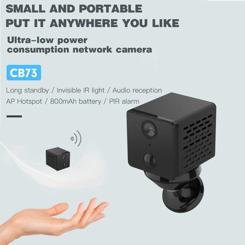 

Vstarcam 1080P Mini Camera Wifi Camera CB73 IP Camera Rechargeable Battery Camera Video Security Surveilllance Camera IR Camera
