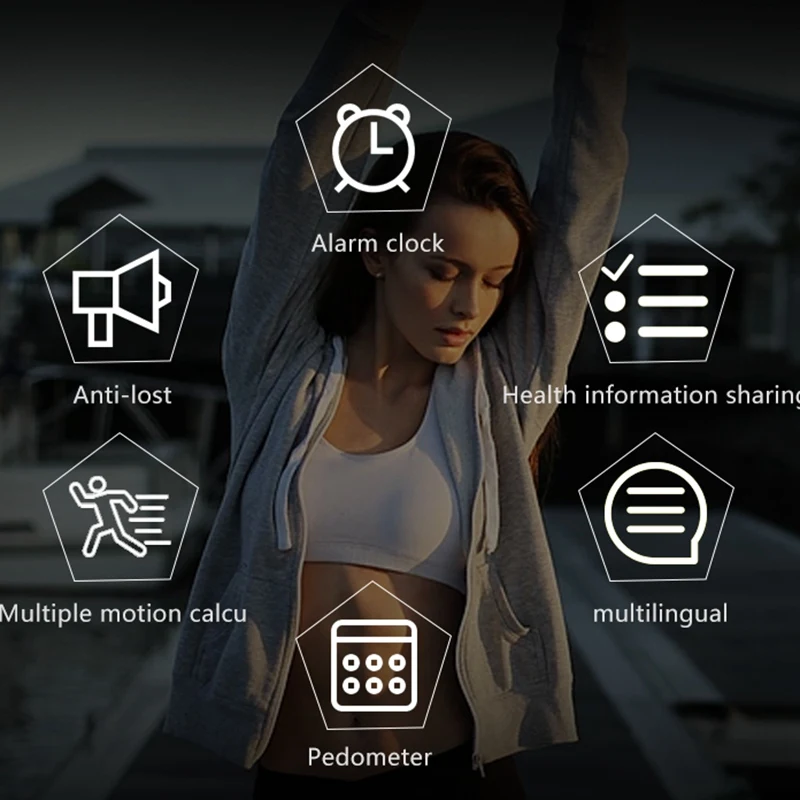 Bluetooth Смарт часы Ip67 Водонепроницаемый для женщин/мужчин спорт фитнес трекер