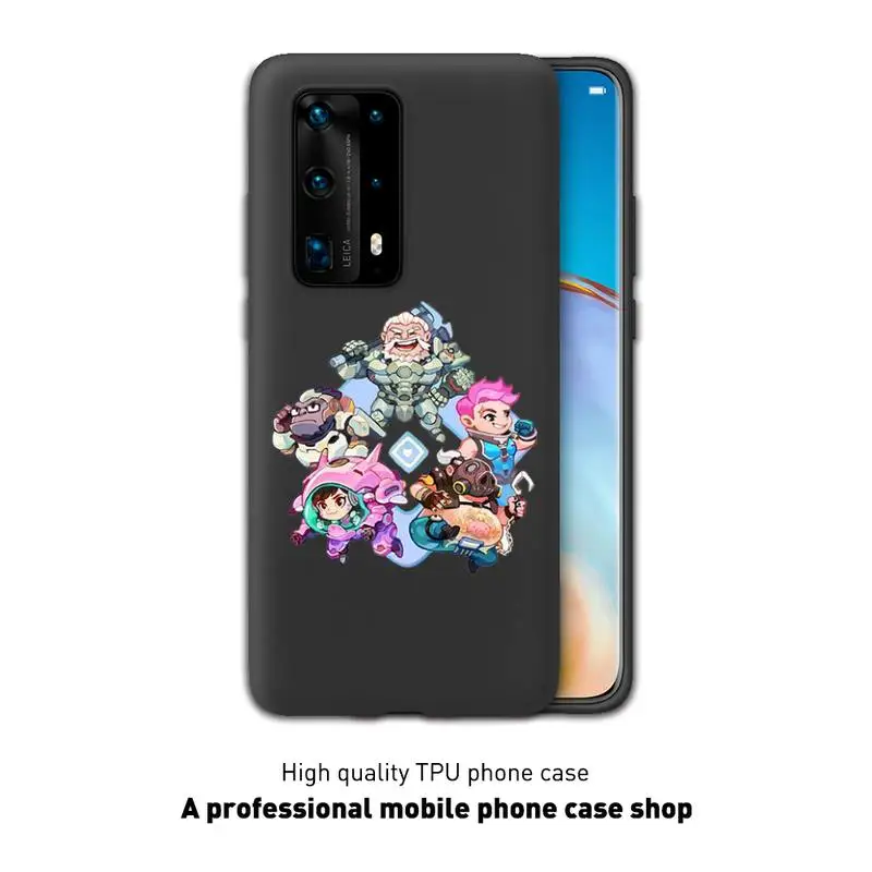 

Hot Overwatch ow Game Phone Case Black Cover For Huawei P10/20/30/40/20Pro/30Pro/30Lite/40Pro NOVA3/3E/3i/7SE Cases