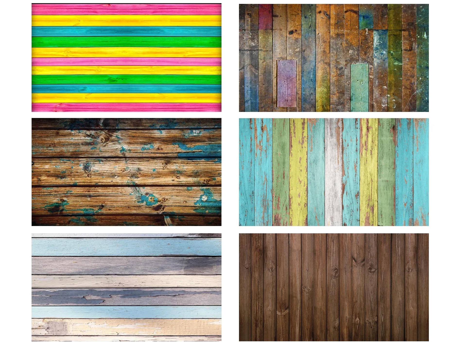 Виниловый фон для фотосъемки с изображением деревянного пола и деревянной доски