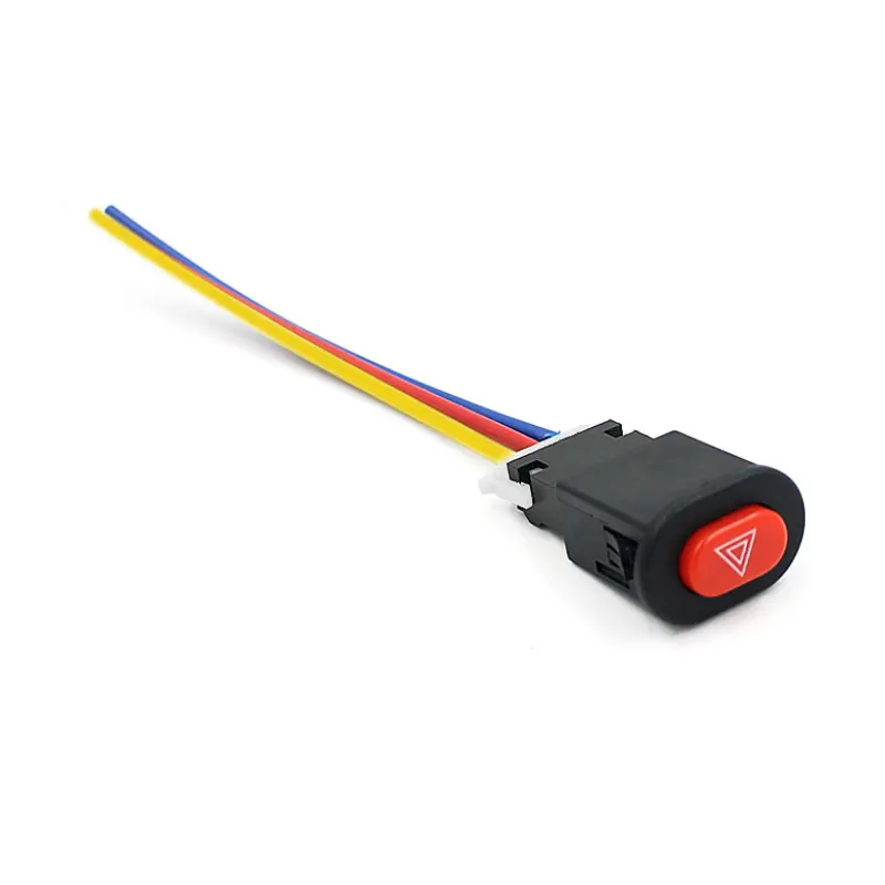 

Motorcycle Switch Double Flash Warning Emergency Lamp Switch Button Hazard Light Signal Flasher For Scooters Electromobile