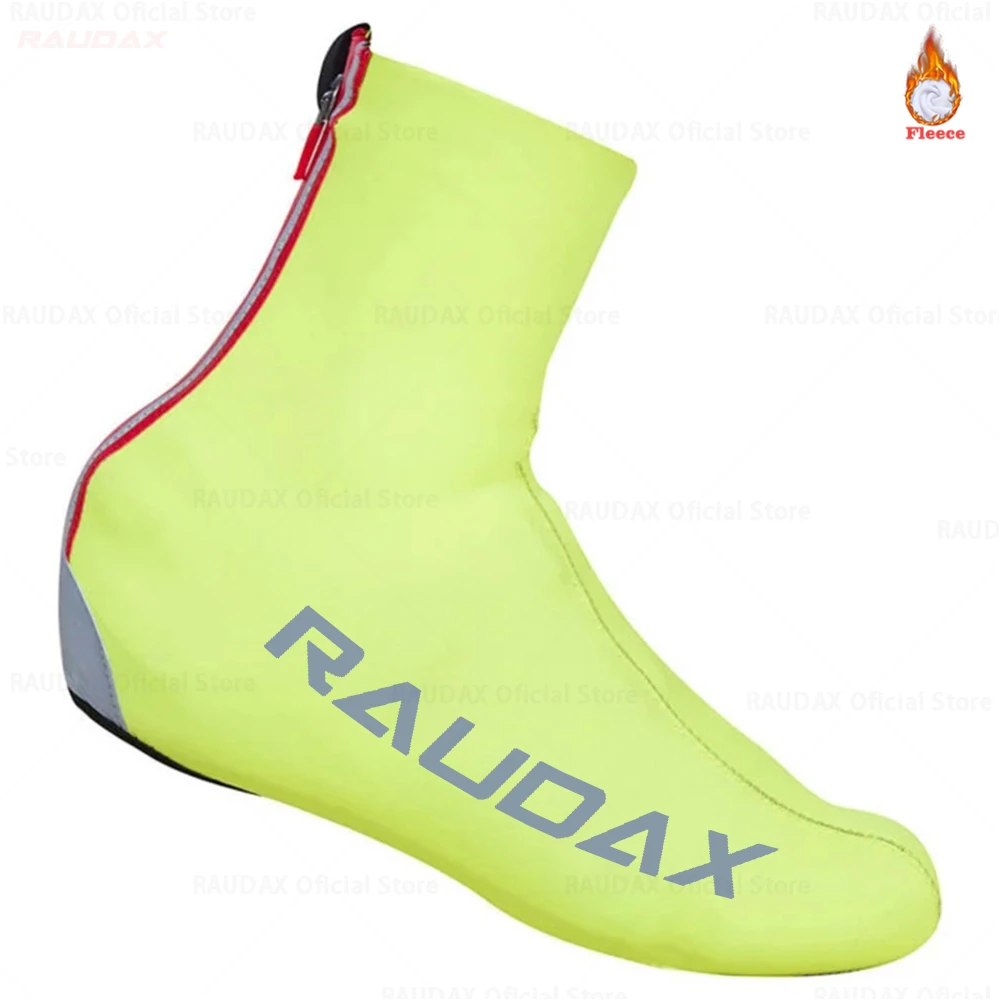 

2022 Raudax Winter Fleece Zip Cycling Shoe Cover Sport Man MTB Bike Shoes Cover Bicycle Overshoes Cubre Ciclismo Men Shoe Cover