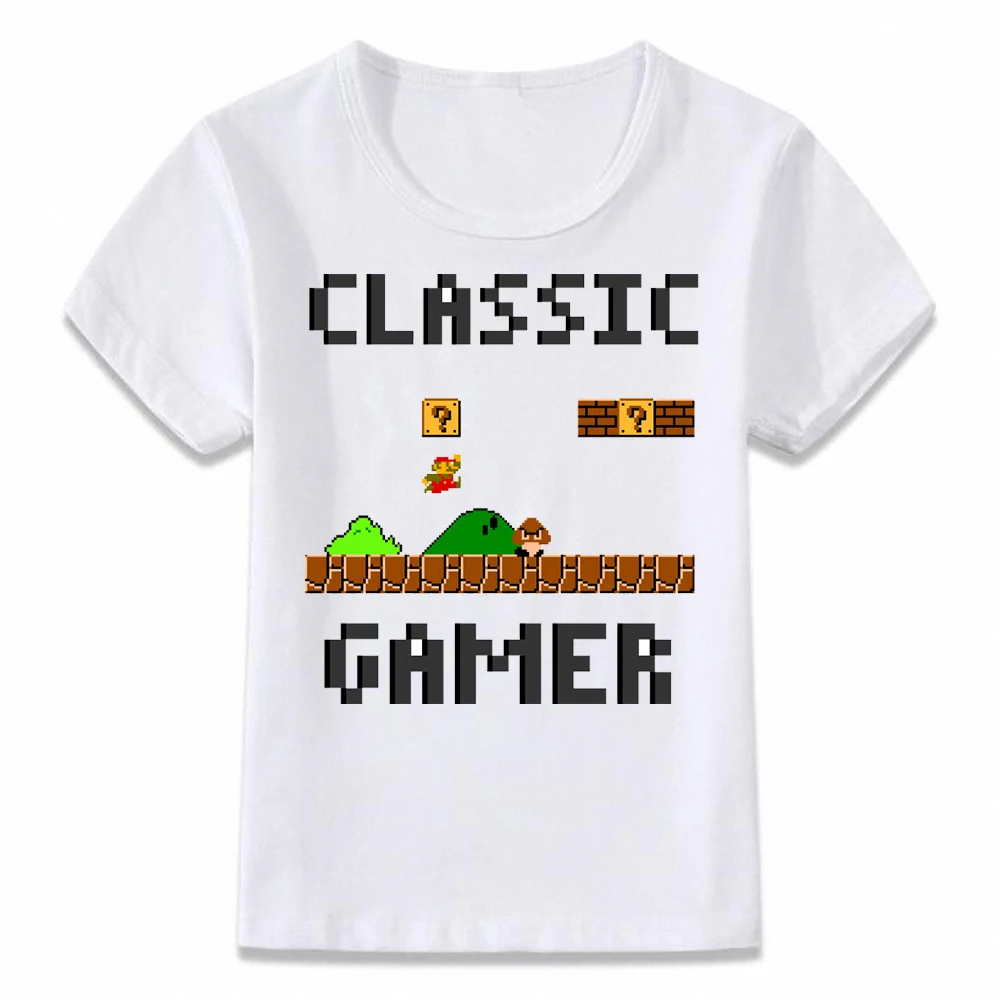 Детская одежда футболка забавная игровая детская дэбббинг Марио Одиссей даб для