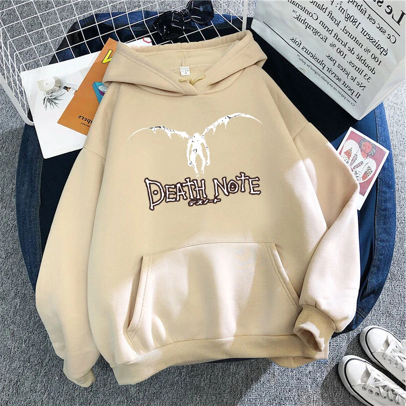 

Autumn Winter Death Note Hoodie Horror Anime print Sweatshirts Unisex Student Hoodie Hip Hop Streetwear Hoody Unisex Pullover